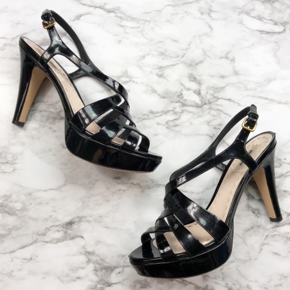Miu Miu Shoes - Miu Miu | Patent Leather Strappy Platform Heels